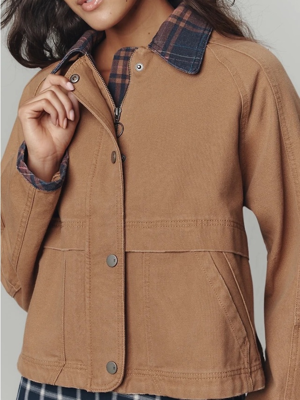 Pilcro The Lexie Cropped Workwear Jacket - Picture 6 of 7